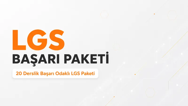 20 Derslik başarı odaklı LGS paketi
