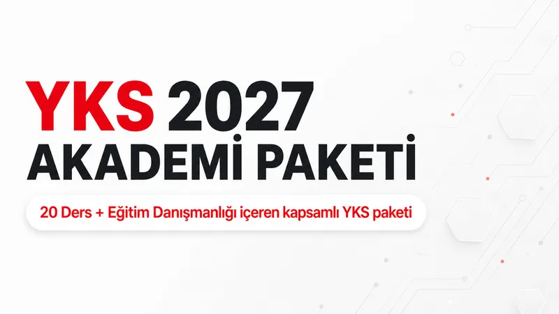 Eğitim Danışmanlığı içeren Akademi YKS paketi